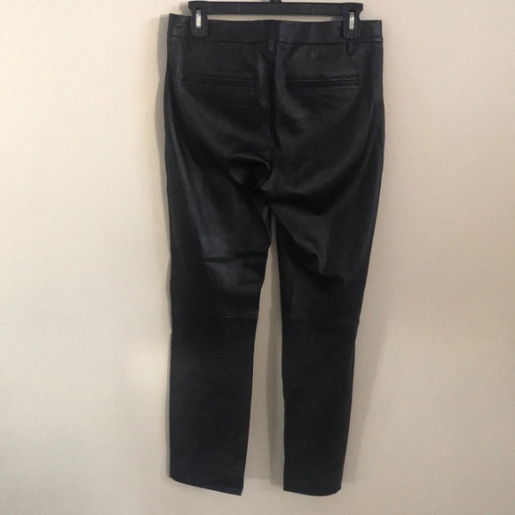 VINCE Coin Pocket Stretch Lambskin Leather Pants - Picture 6 of 8